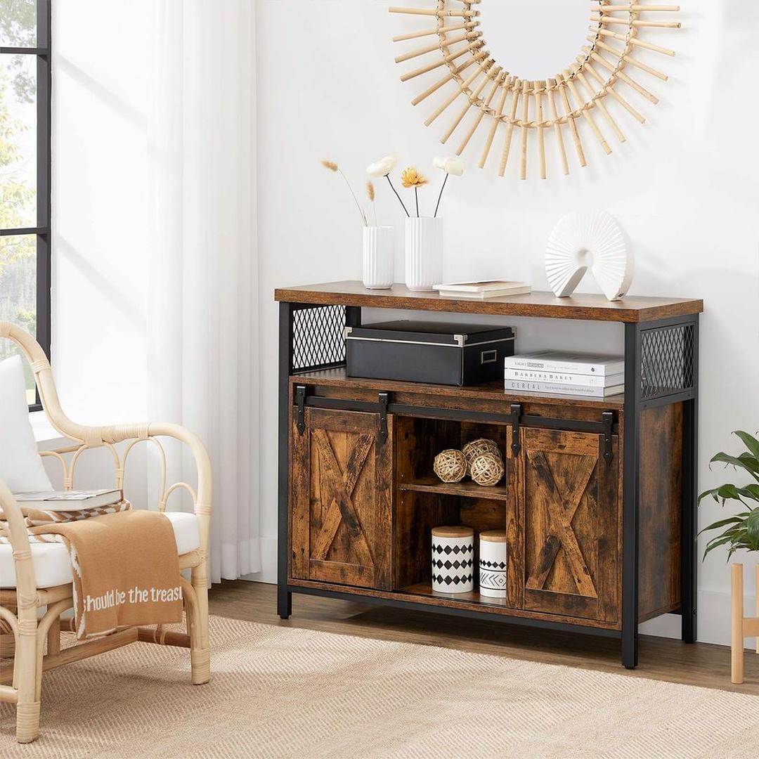Opbergdressoir met Twee Schuifdeuren – Ruim Sideboard voor Woonkamer of Eetkamer