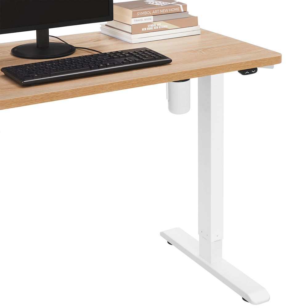 Elektrisch In Hoogte Verstelbaar Bureauframe – Verstelbaar van 115–147 cm Breed en 71–112 cm Hoog – Zonder Bureaublad