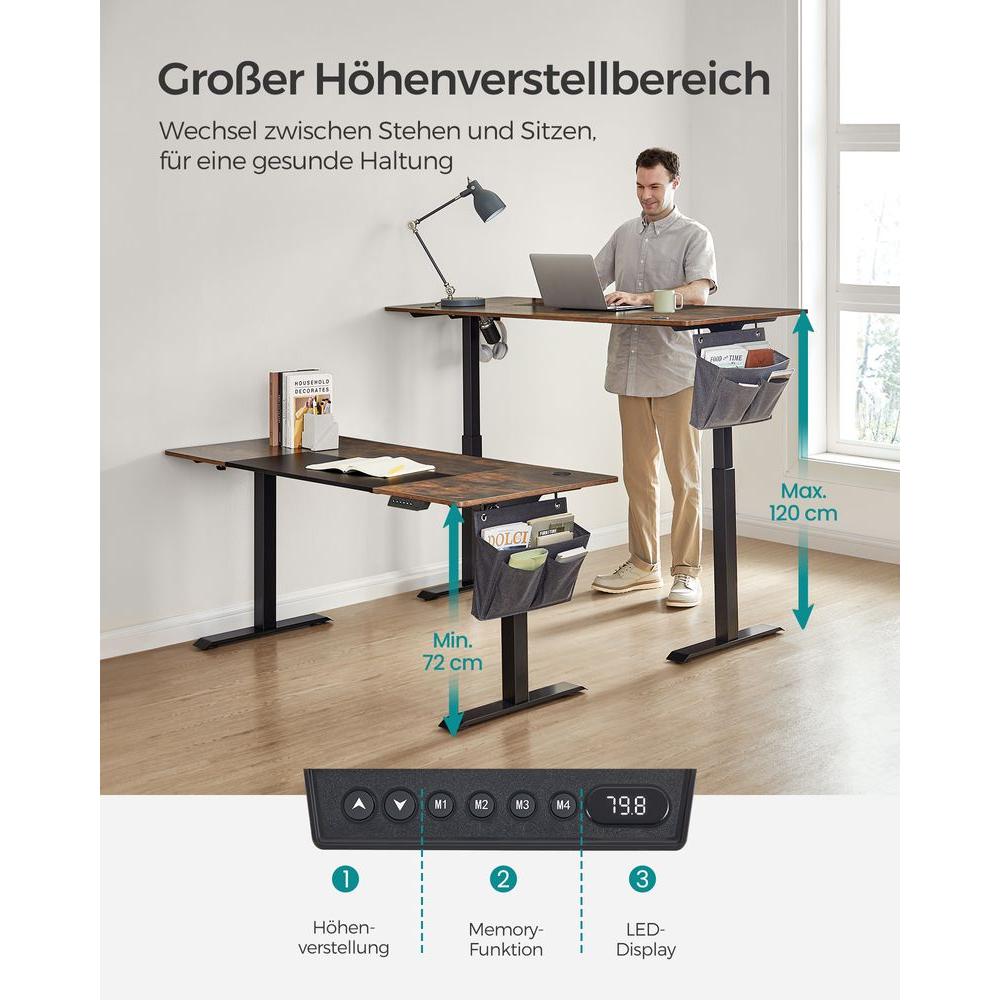 Elektrisch In Hoogte Verstelbaar Bureau – Zit-Sta Bureau voor Thuiswerk en Kantoor