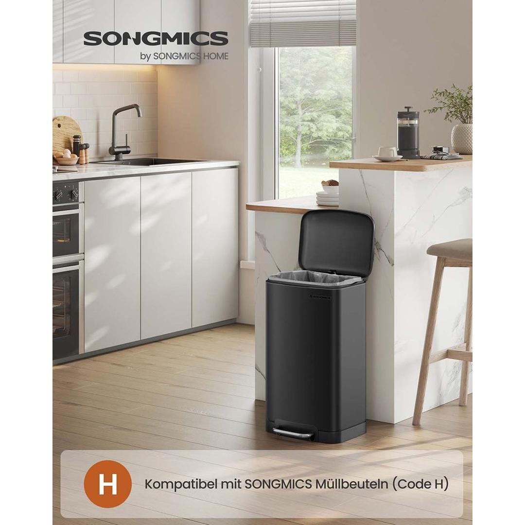 Vrijstaande Afvalbak 30 Liter – Praktische Vuilnisemmer voor Keuken, Kantoor of Bijkeuken