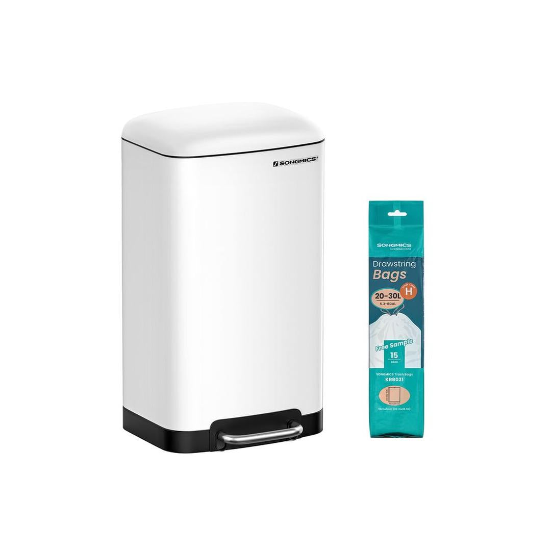 Vrijstaande Afvalbak 30 Liter – Praktische Vuilnisemmer voor Keuken, Kantoor of Bijkeuken