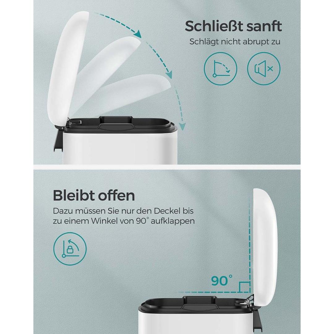 Vrijstaande Afvalbak 30 Liter – Praktische Vuilnisemmer voor Keuken, Kantoor of Bijkeuken