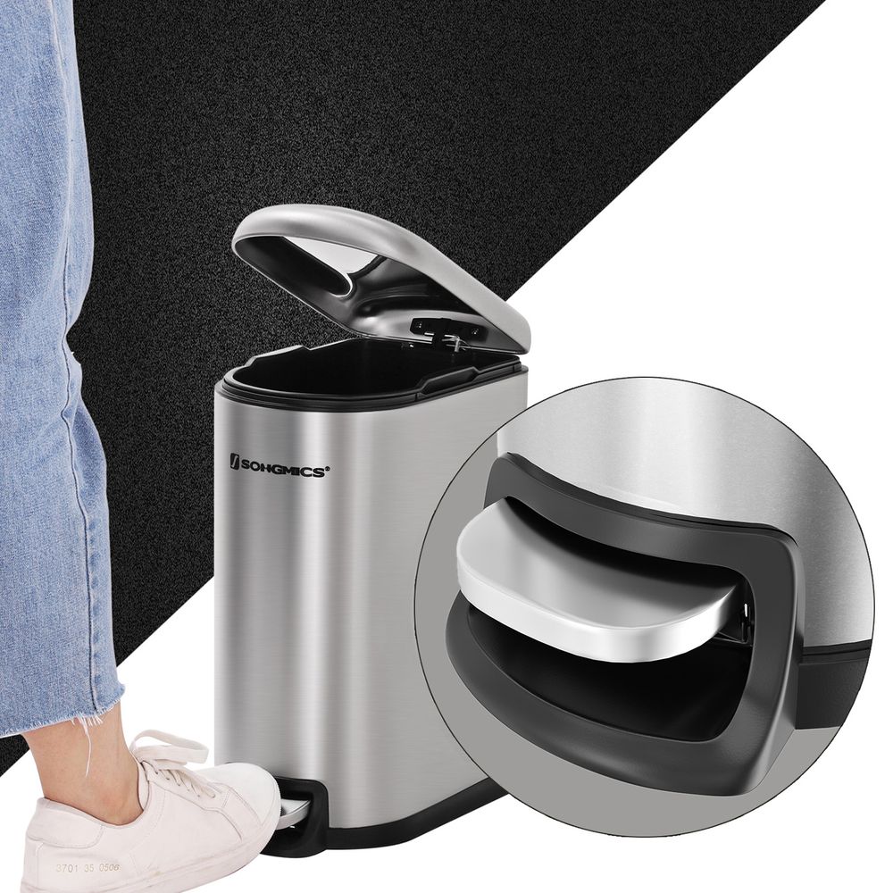 stalen mini prullenbak - make-upemmer