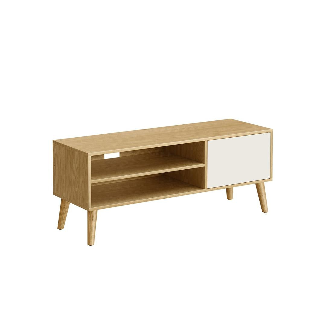 TV-Meubel met 1 Deur – 120 × 40 × 49 cm – Compacte Lage Opbergkast voor Woonkamer en Media-apparatuur
