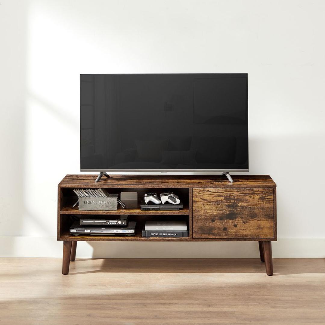 TV-Meubel met 1 Deur – 120 × 40 × 49 cm – Compacte Lage Opbergkast voor Woonkamer en Media-apparatuur