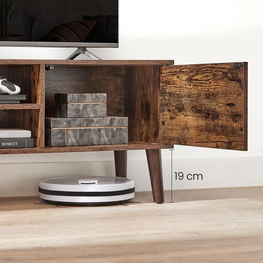 TV-Meubel met 1 Deur – 120 × 40 × 49 cm – Compacte Lage Opbergkast voor Woonkamer en Media-apparatuur