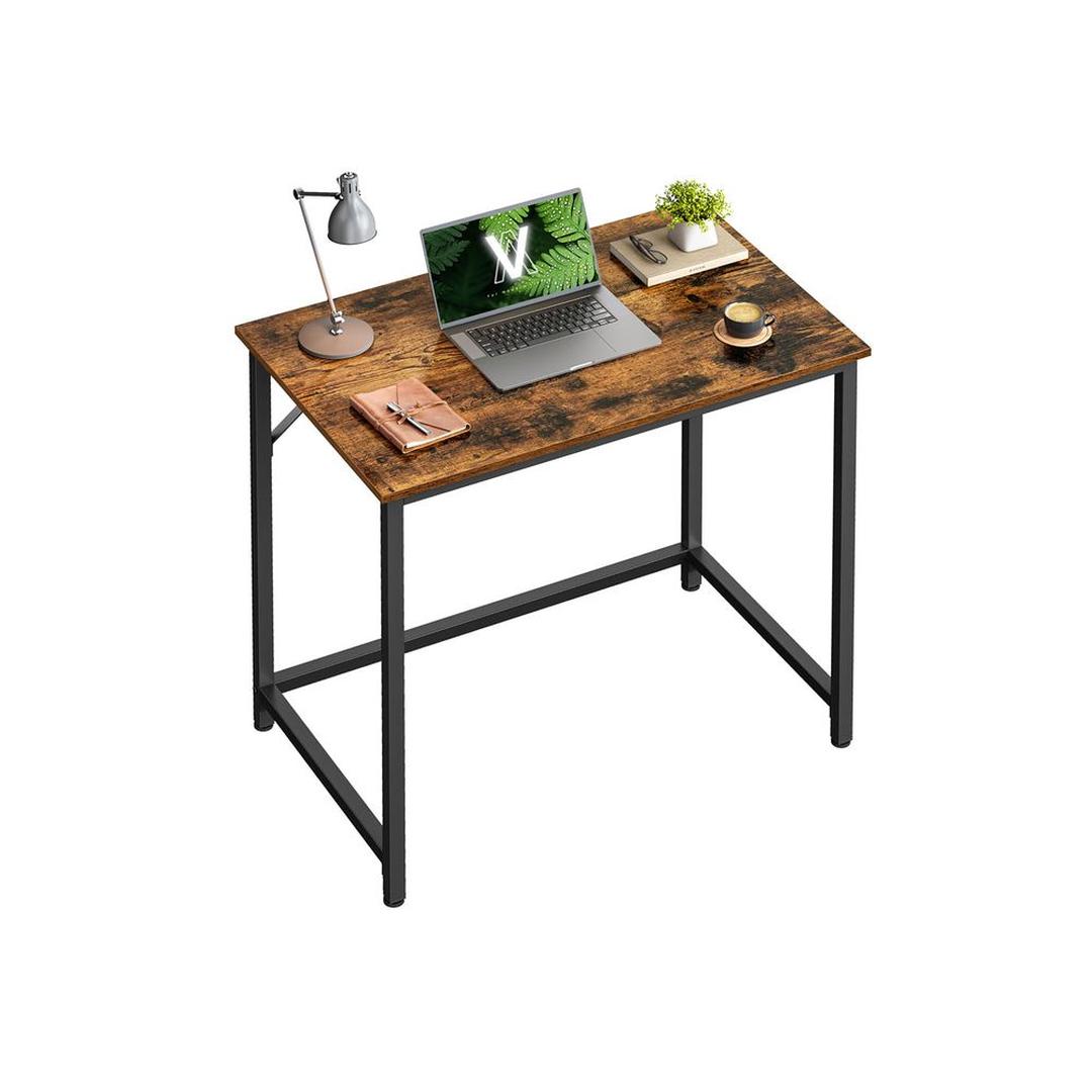 Compact Bureau met Metalen Frame – 50 × 80 × 76 cm – Stevig Werkblad voor Thuiswerk en Studie