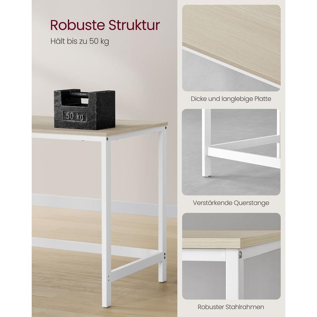 Modern Bureau met 2 Opbergplanken – Strak Werkblad voor Thuiswerk, Studie of Kantoor