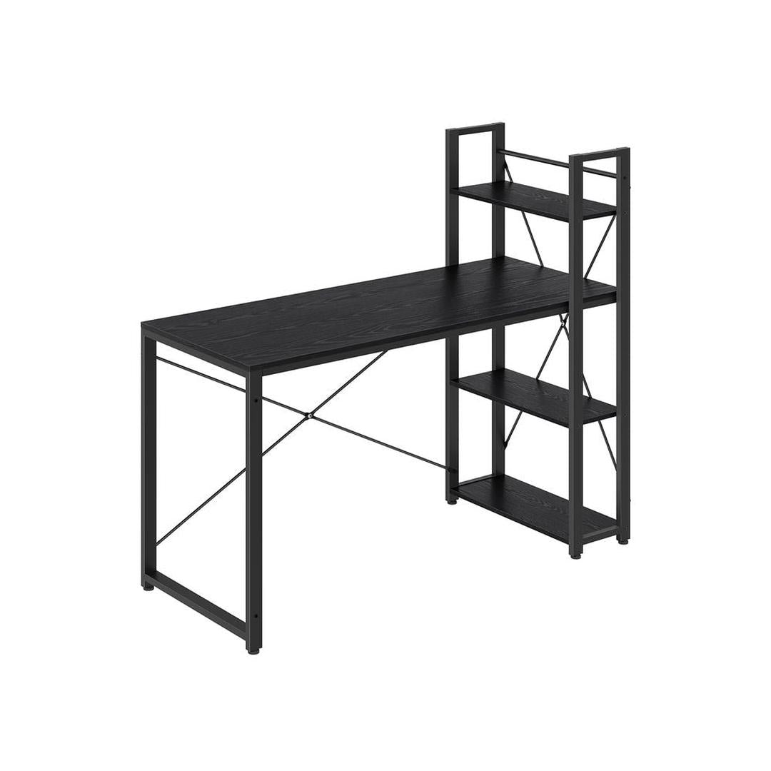Computertafel met Opbergrek Links of Rechts Monteerbaar – Praktisch Bureau voor Thuiswerk en Studie
