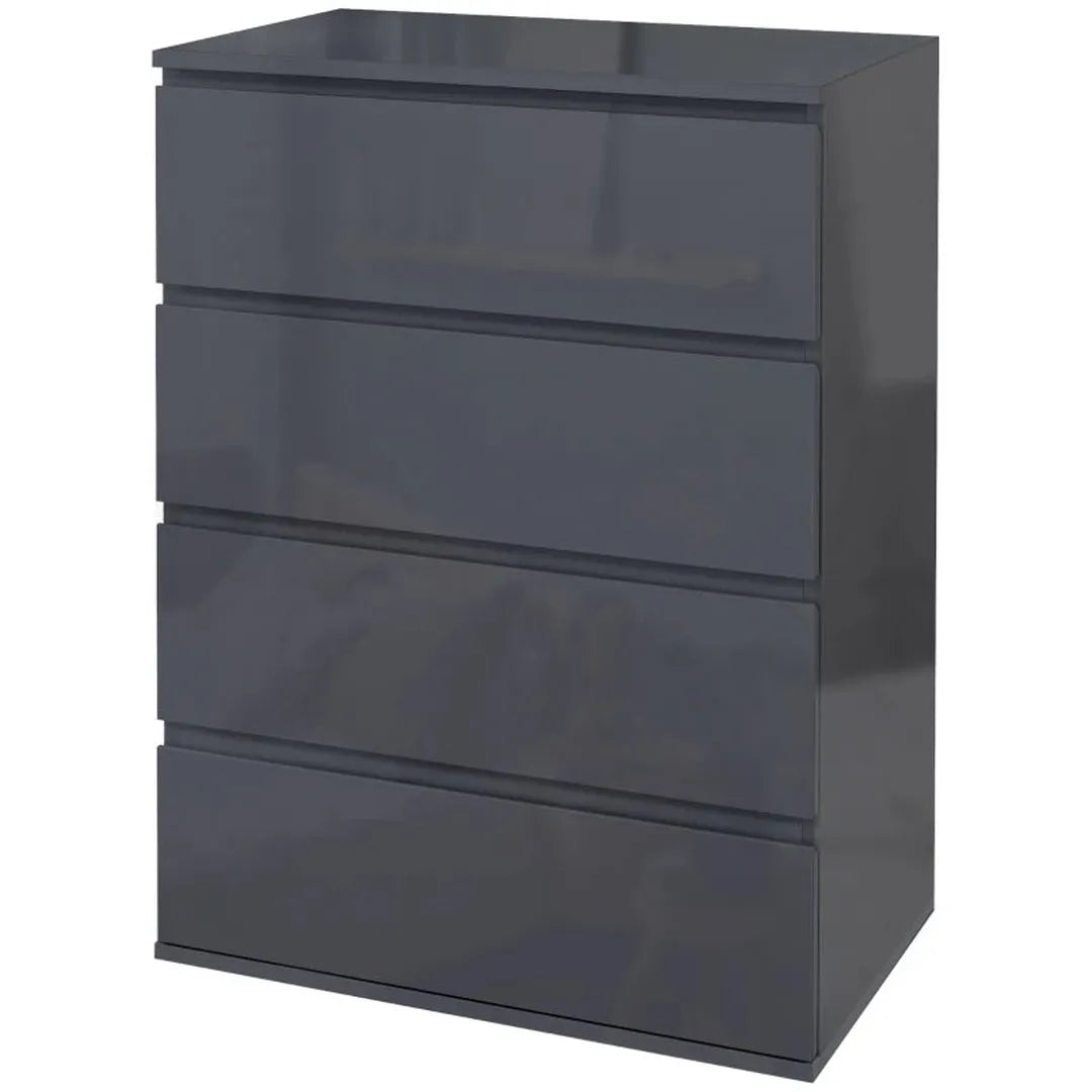 Ladekast met 5 Lades – Opbergkast van Hout – 55 × 34 × 100 cm – Wit