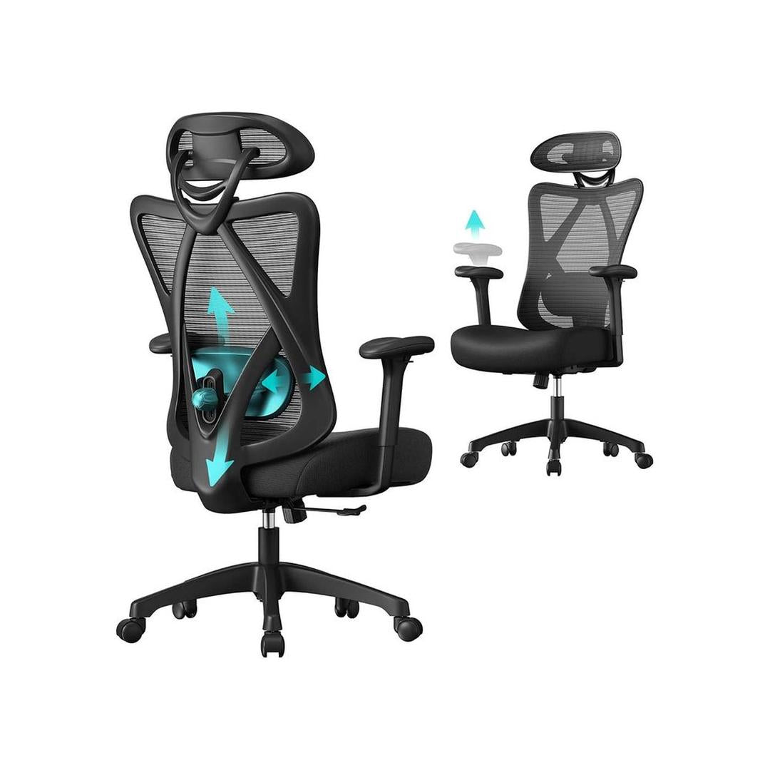 Ergonomische Bureaustoel – Tot 150 kg Draagvermogen – In Hoogte Verstelbaar