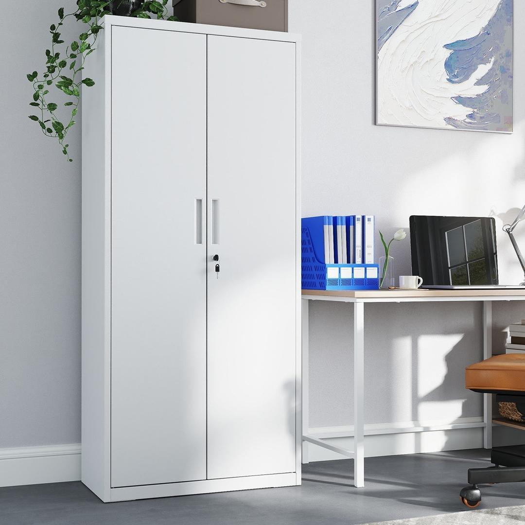 Multifunctionele Opbergkast met Deuren – Geschikt als Archiefkast of Bergkast voor Kantoor en Thuis