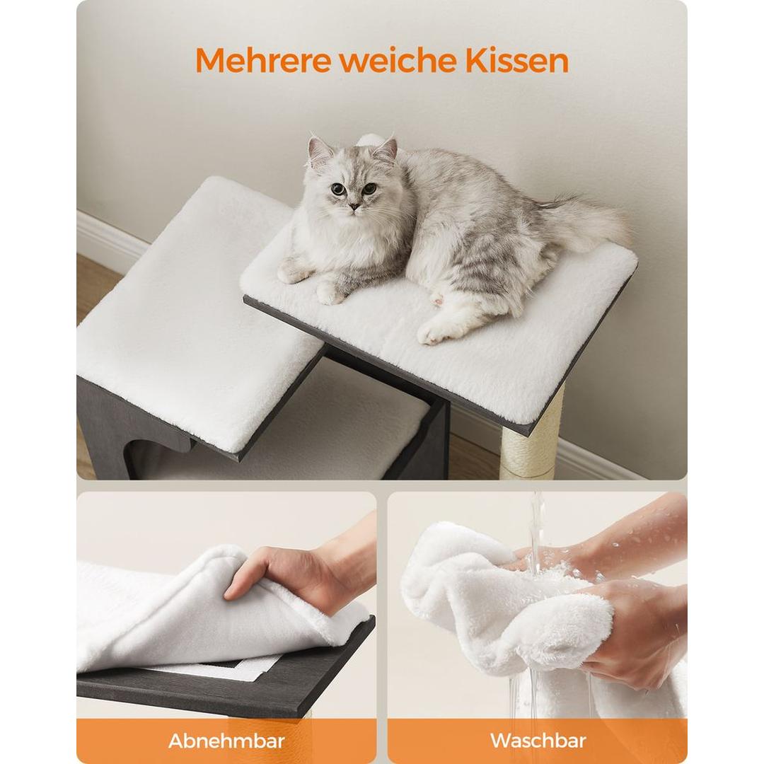 Krabpaal 88 cm in Vintagebruin – Compact Klim- en Speelmeubel voor Katten