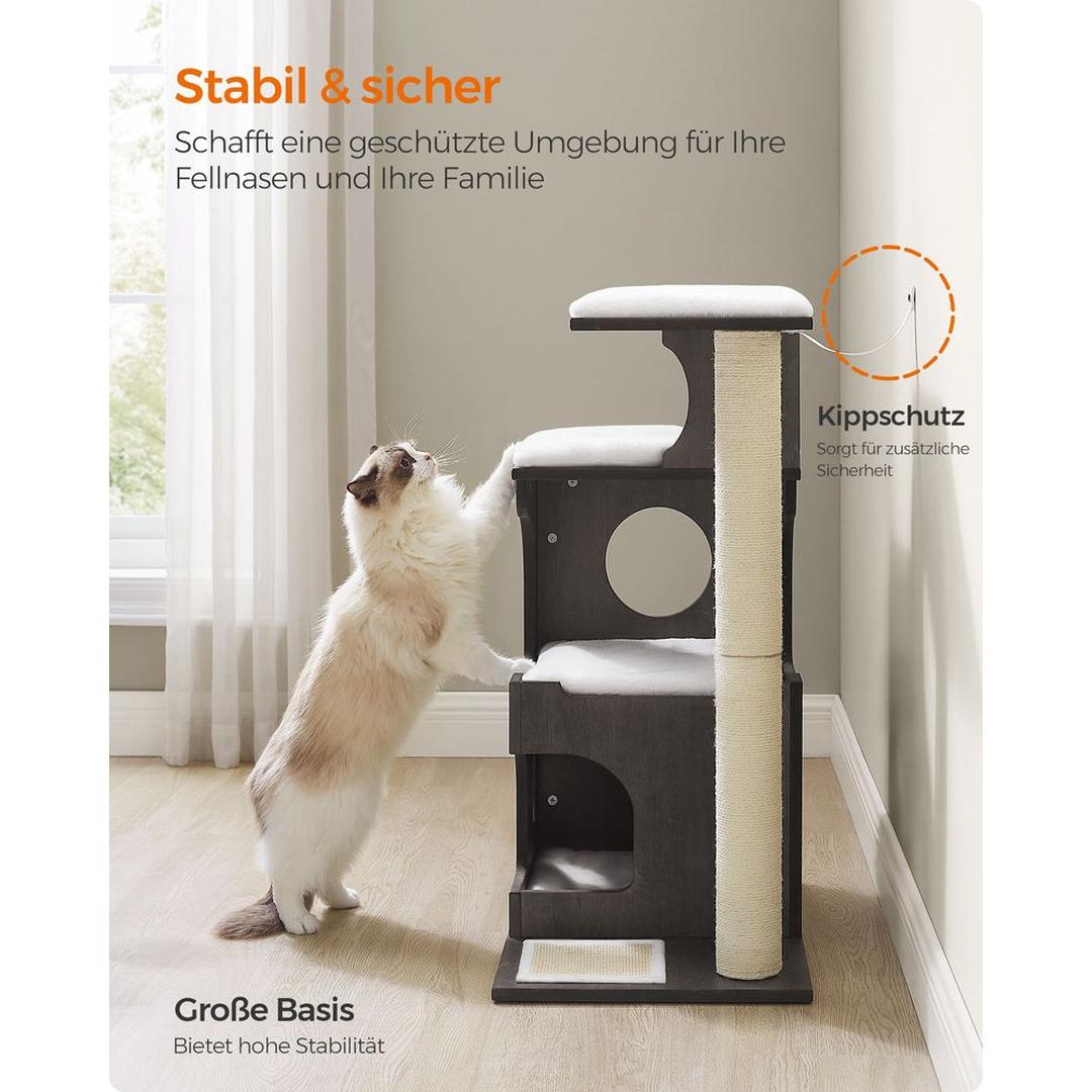 Krabpaal 88 cm in Vintagebruin – Compact Klim- en Speelmeubel voor Katten