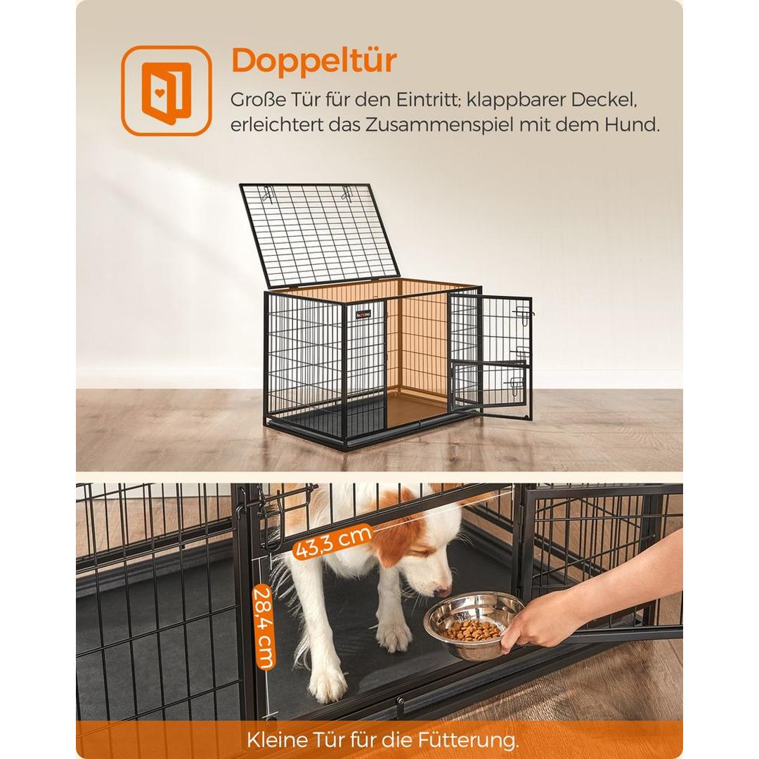 Draagbare Hondenbench met Stevige Constructie – Opvouwbare Transportkooi voor Hond