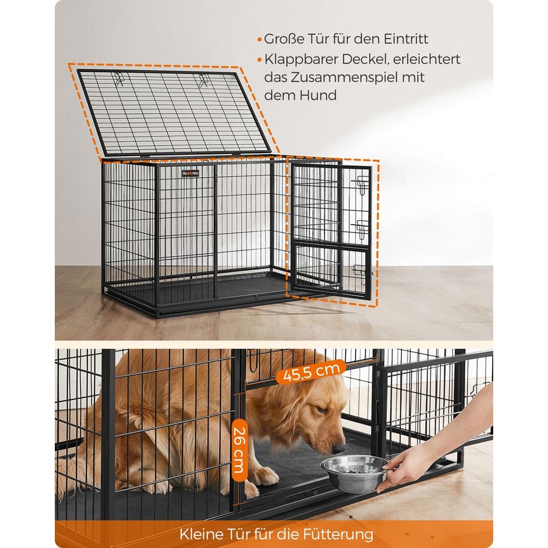 Draagbare Hondenbench met Stevige Constructie – Opvouwbare Transportkooi voor Hond