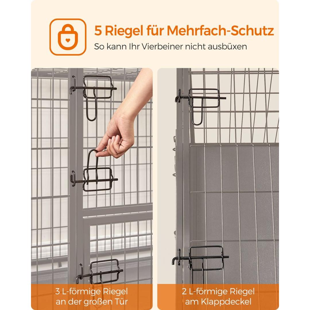 Draagbare Hondenbench met Stevige Constructie – Opvouwbare Transportkooi voor Hond