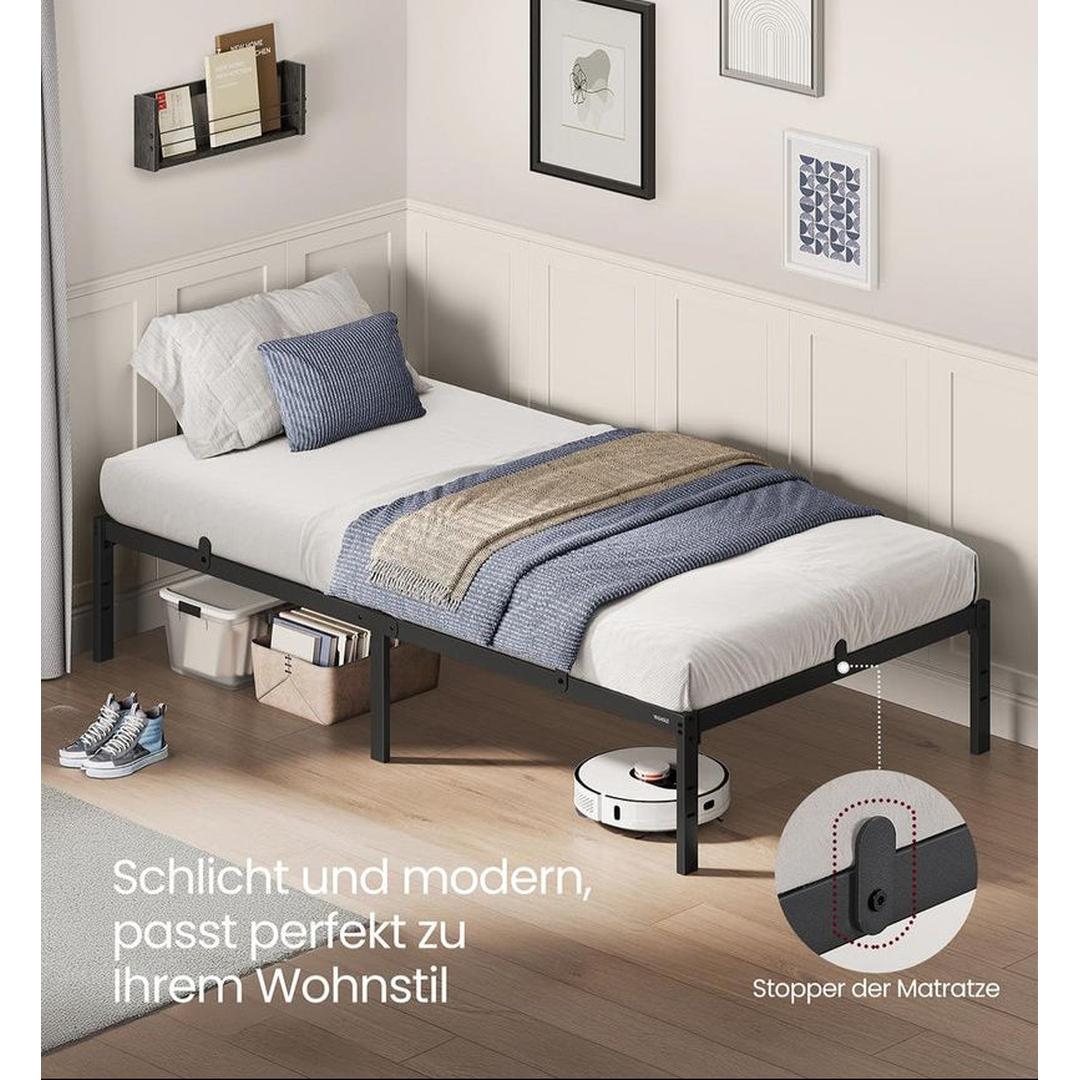 Stalen Bedframe met Verhoogd Onderbed – Geschikt voor 90/140/160 × 200 cm – Stevige Constructie – Stil in Gebruik