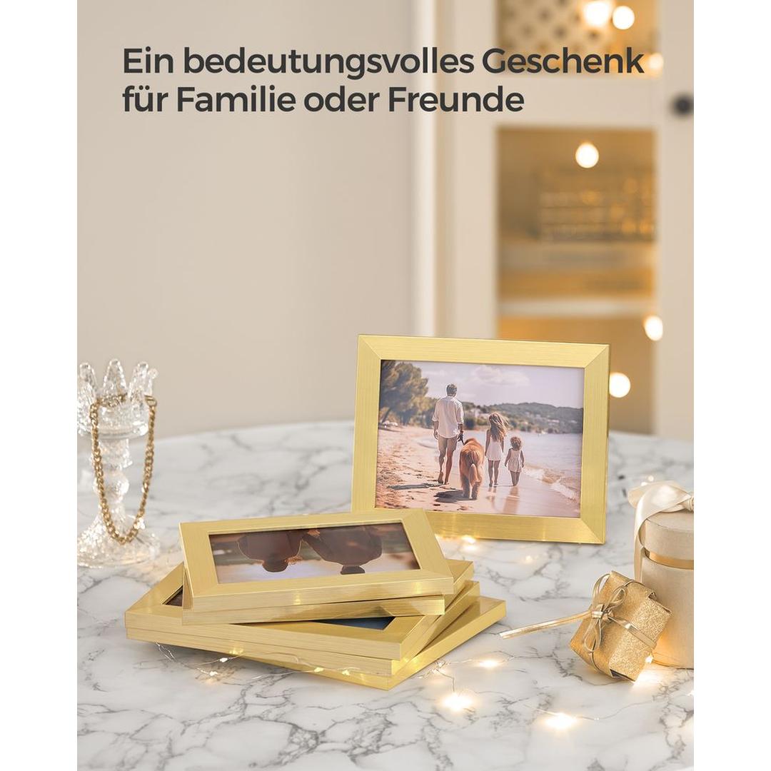 Fotolijsten Set van 10 – Zwarte Bilderframes voor Wand of Tafel met Verschillende Formaten