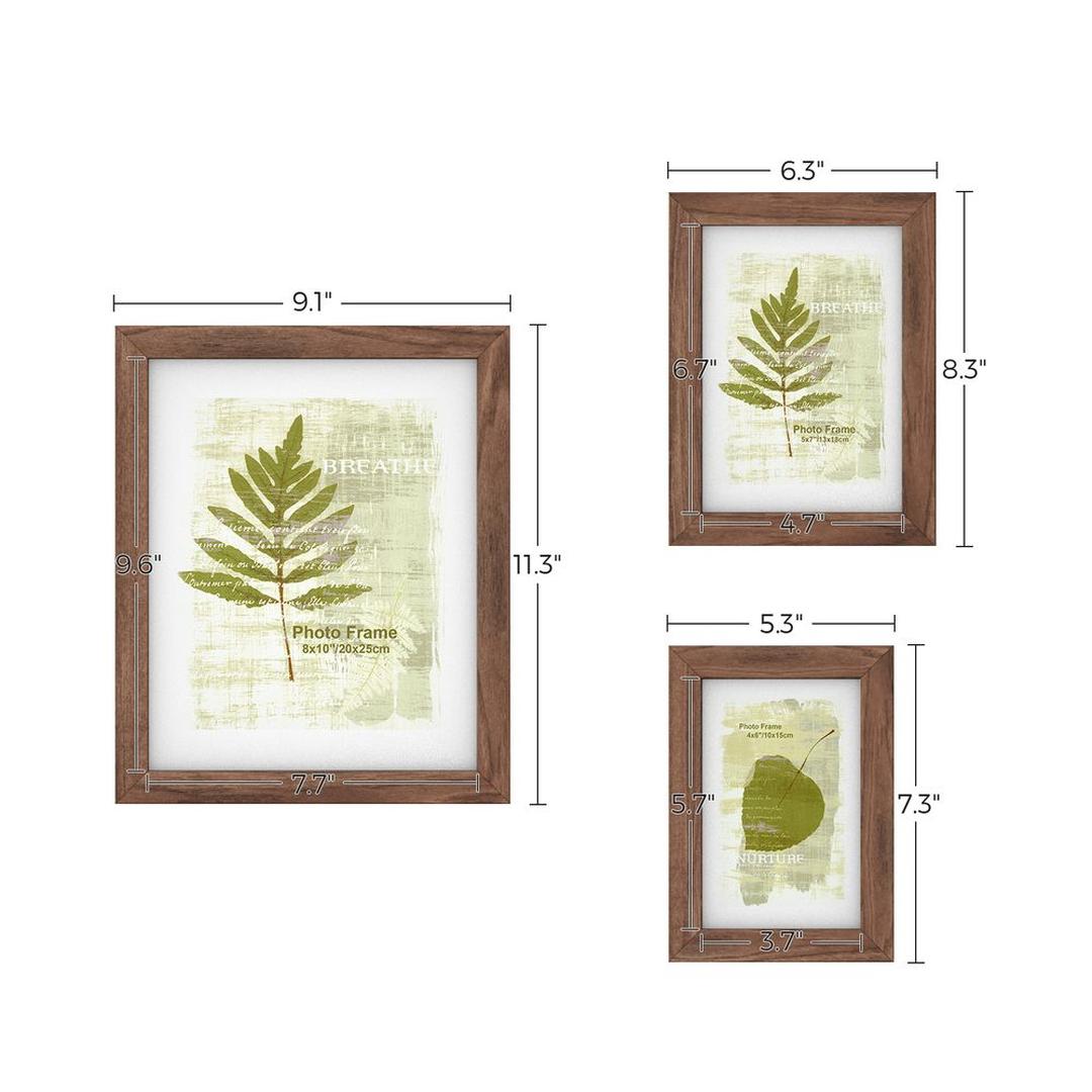 Fotolijsten Set van 10 – Zwarte Bilderframes voor Wand of Tafel met Verschillende Formaten
