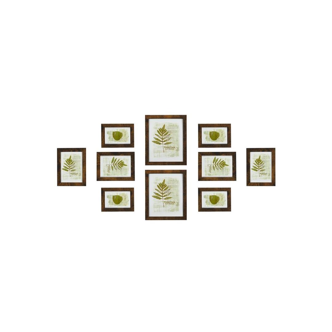 Fotolijsten Set van 10 – Zwarte Bilderframes voor Wand of Tafel met Verschillende Formaten