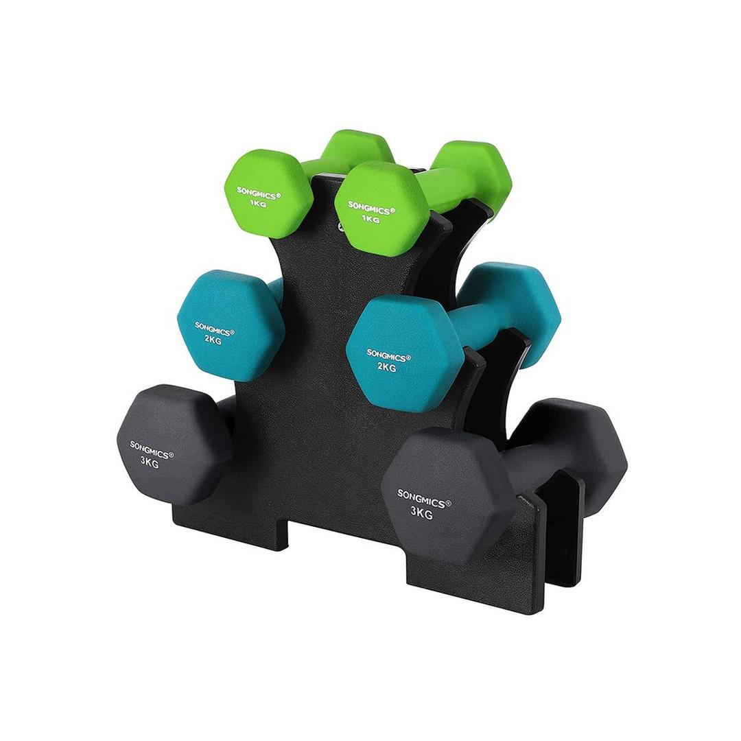 Dumbbell Set met Hantelrek – Verstelbare Korte Halters met Opbergstandaard voor Thuisfitness