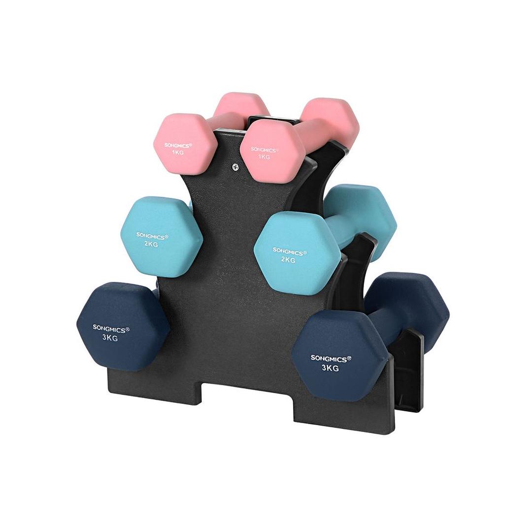 Dumbbell Set met Hantelrek – Verstelbare Korte Halters met Opbergstandaard voor Thuisfitness