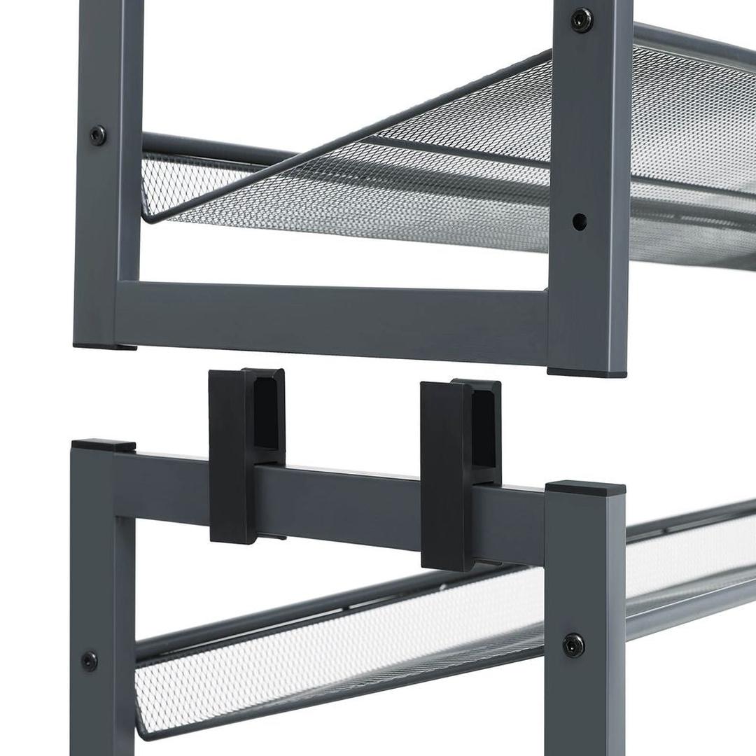 Schoenenrek met 8 Niveaus – Stapelbaar Opbergrek met Verstelbare Legplanken voor Schoenen