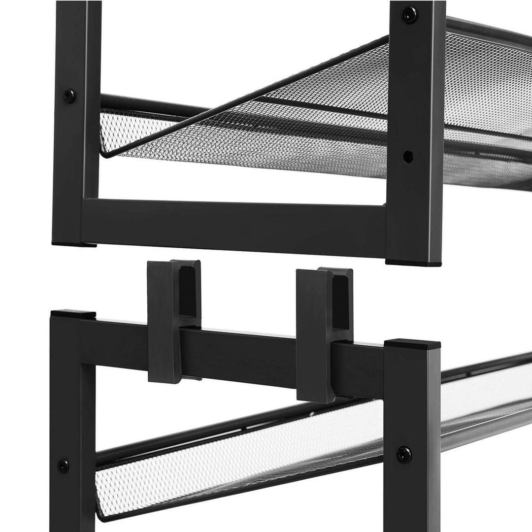 Schoenenrek met 8 Niveaus – Stapelbaar Opbergrek met Verstelbare Legplanken voor Schoenen