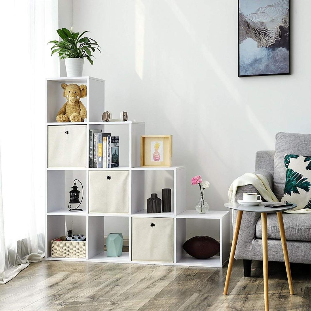 Boekenkast met 10 Kubusvakken – Open Opbergkast voor Boeken, Decoratie en Accessoires
