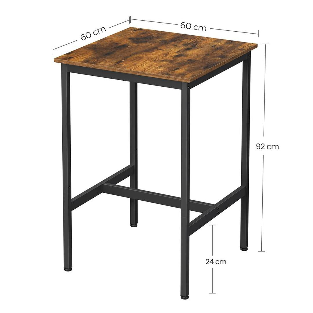 Hoge Bartafel – Smalle Statafel voor Keuken, Bar of Eetruimte – Stevig en Ruimtebesparend Ontwerp