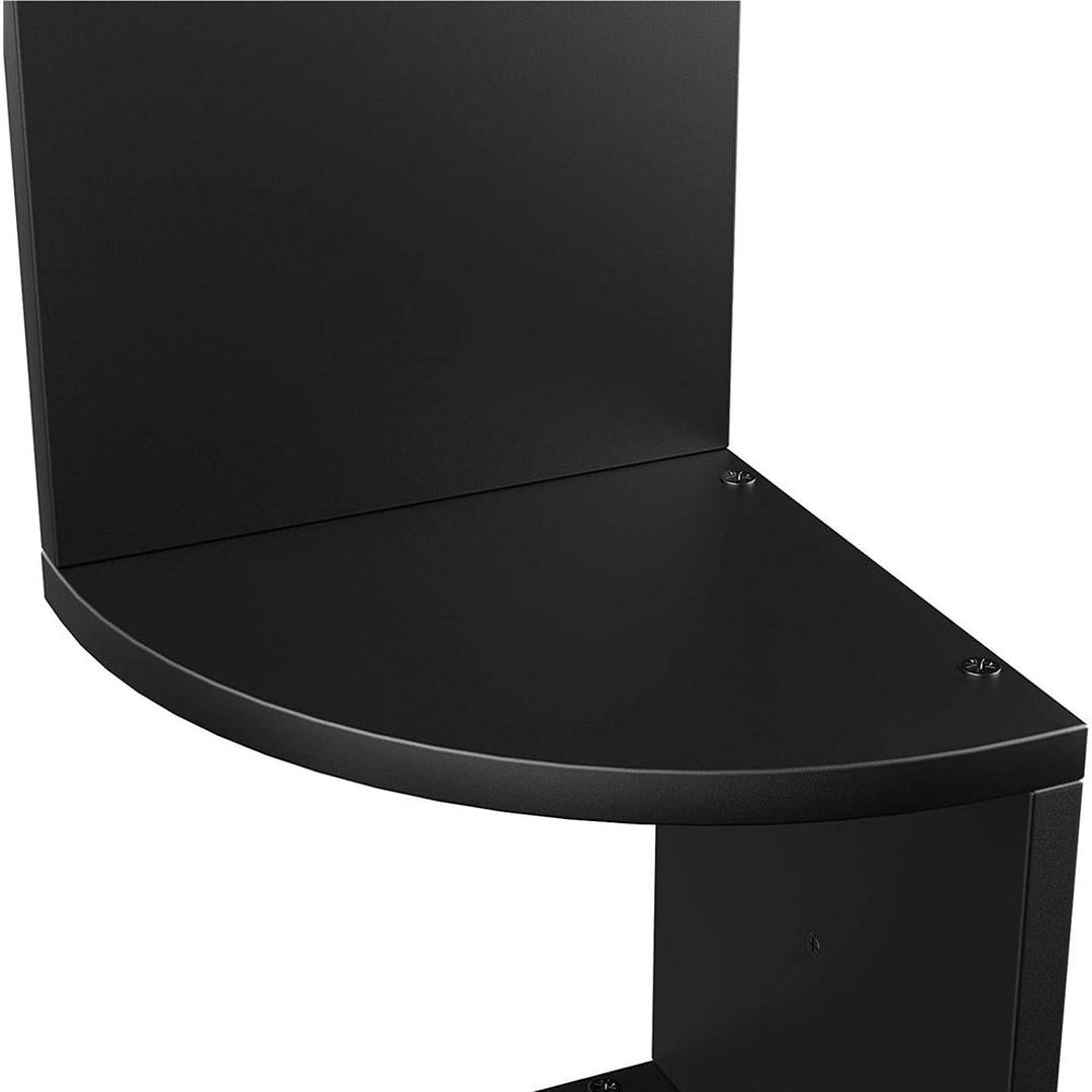 Zwevend Hoekwandrek in Houtlook – Ruimtebesparende Wandplank voor Woonkamer, Keuken of Slaapkamer
