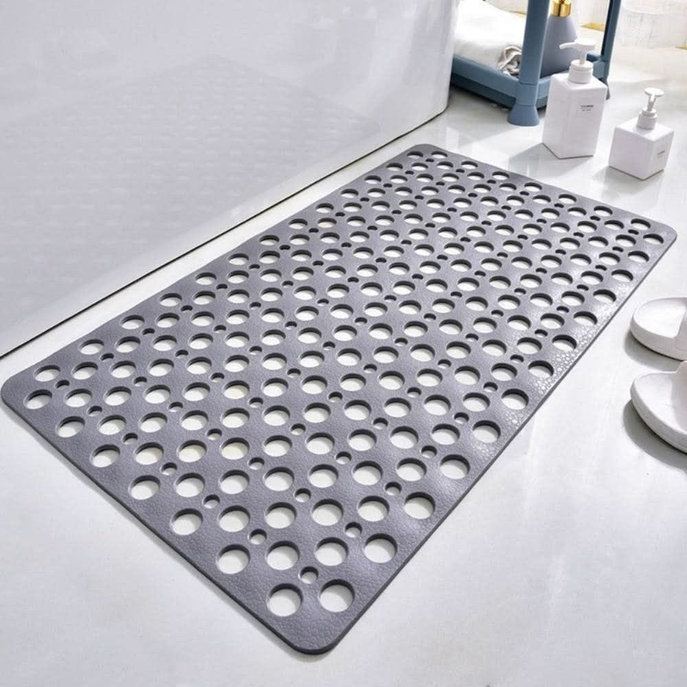 Alddal douchemat in grijs van pvc with tpe content – duurzaam, waterafstotend, and long-lasting – vooraanzicht
