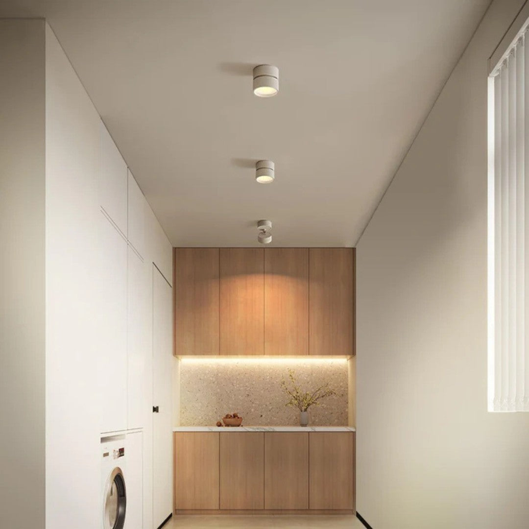 Arendal plafondlamp van aluminium – detailfoto van de afwerking