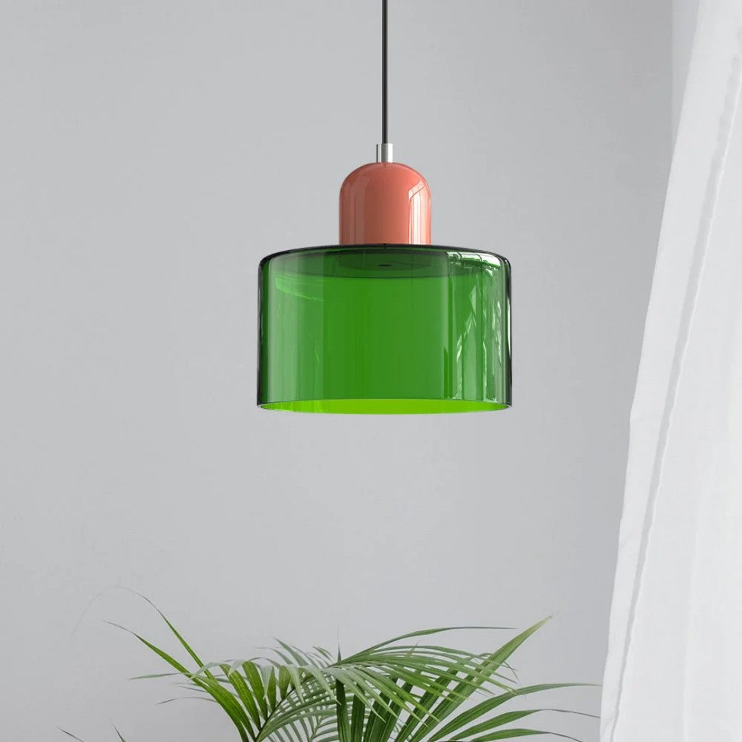 Arvid hanglamp van glas en metaal – sfeerbeeld in huis (17)