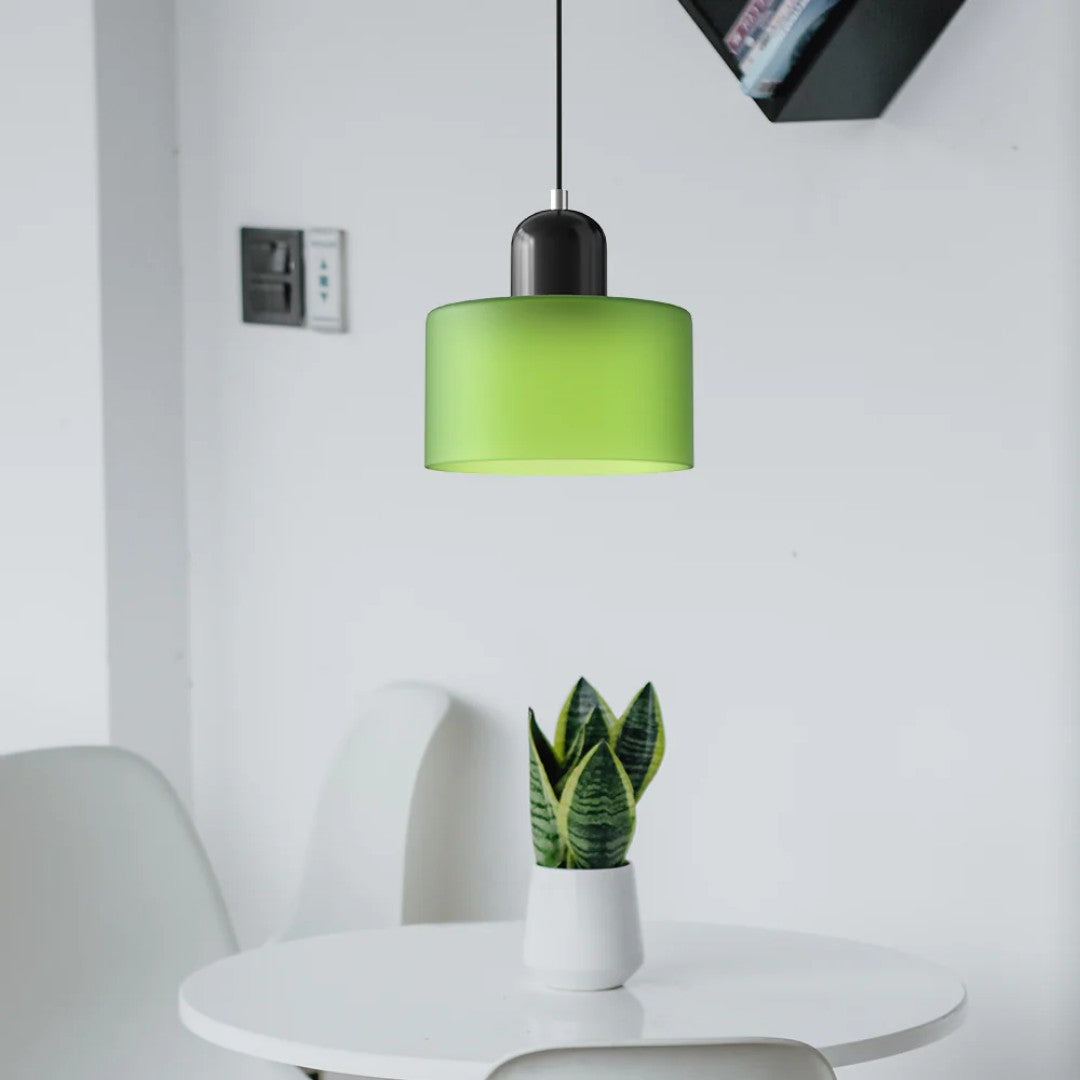 Arvid hanglamp van glas en metaal – van bovenaf gezien