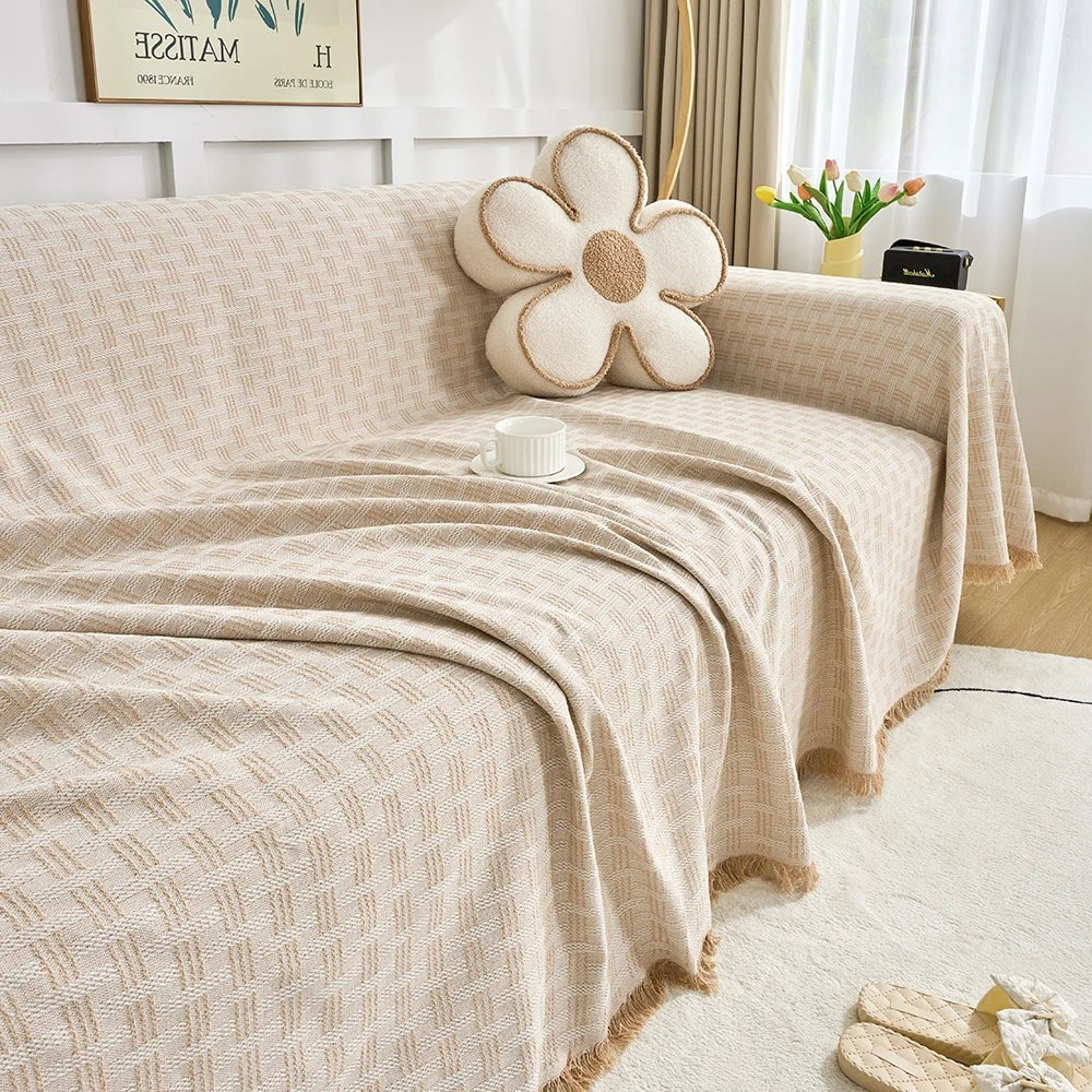 Aurelis bankhoes van polyester – geplaatst in een interieur