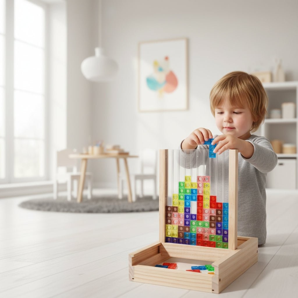 Bryadal puzzel van eco-friendly hout with a smooth surface for a pleasant feel – in een woonkamer