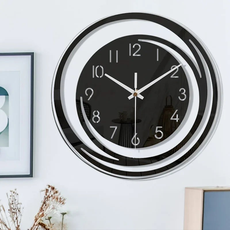Calmar wandklok van acryl – sfeerbeeld in huis