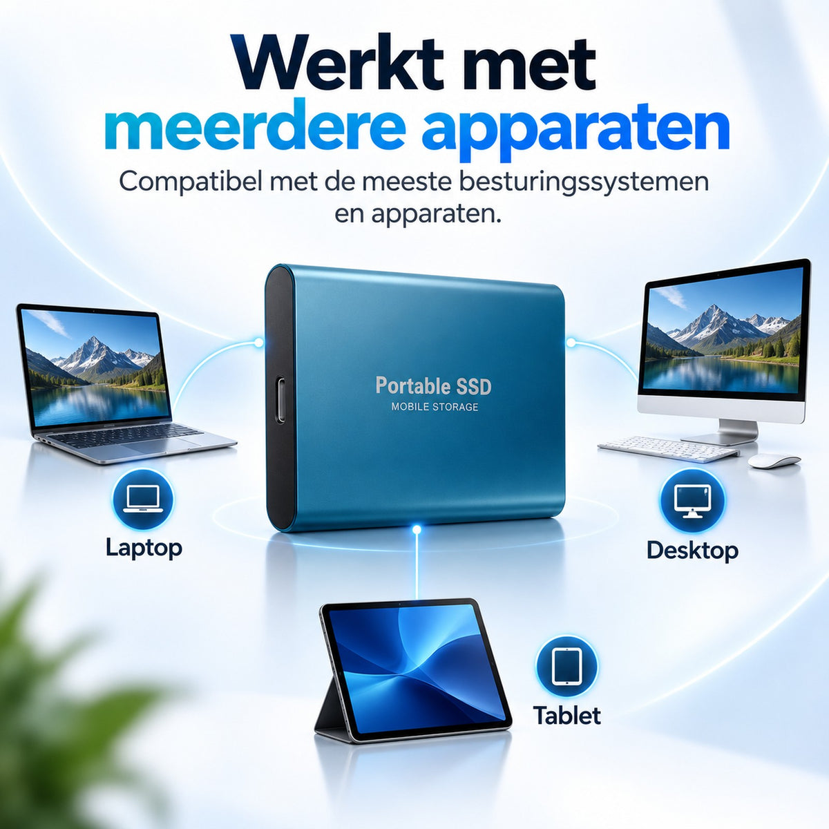 ssd van aluminiumlegering – achteraanzicht