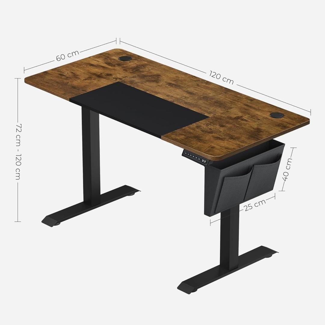 Complete werkplek set – elektrisch zit-sta bureau met geheugenfunctie en ergonomische bureaustoel, in hoogte verstelbaar