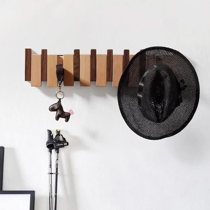 Dalvard kapstok van walnut and beech – detailfoto van de afwerking