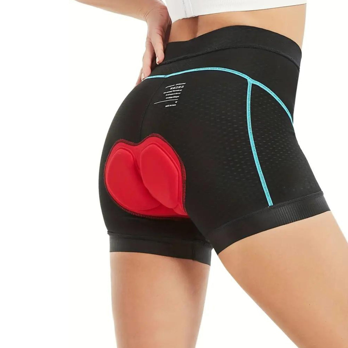 fietsonderbroek in roze rood – zijaanzicht