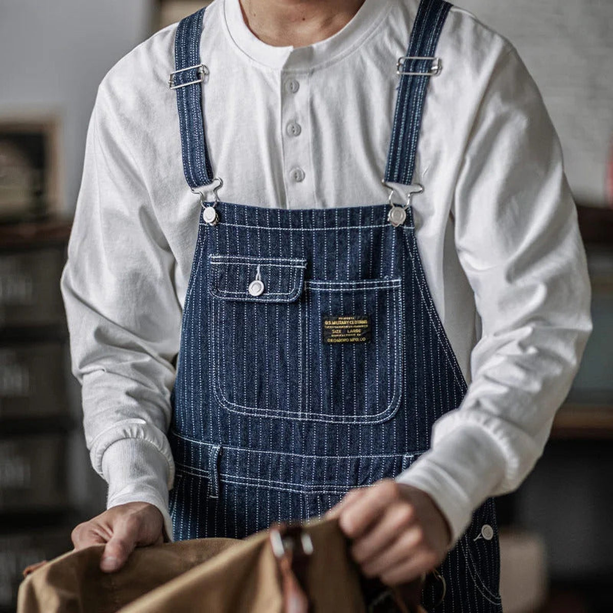 overall – detail van de rand