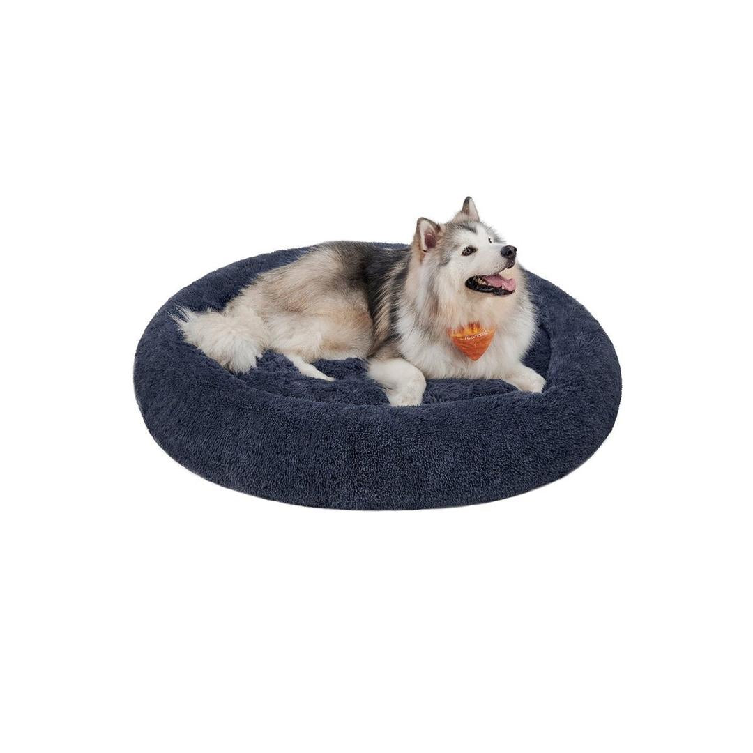 Donut hondenmand met memory foam – extra zacht pluche – afneembare vulling – antislip bodem