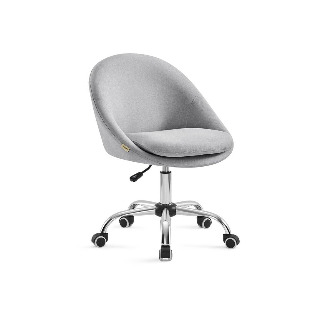 Compacte draaistoel zonder armleuningen – ergonomische bureaustoel – 360° draaibaar – in hoogte verstelbaar