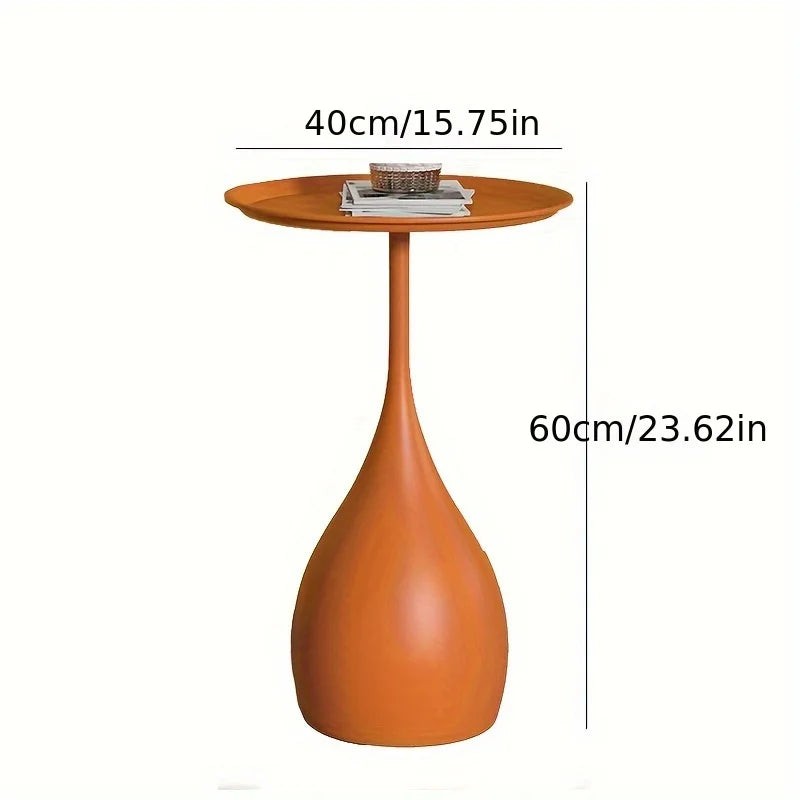 Elvik bijzettafel van metaal – close-up van het materiaal
