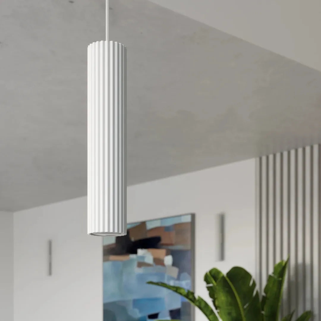 Witte Plafondlamp KARBON 10 – Moderne Lamp voor Woonkamer, Keuken of Hal