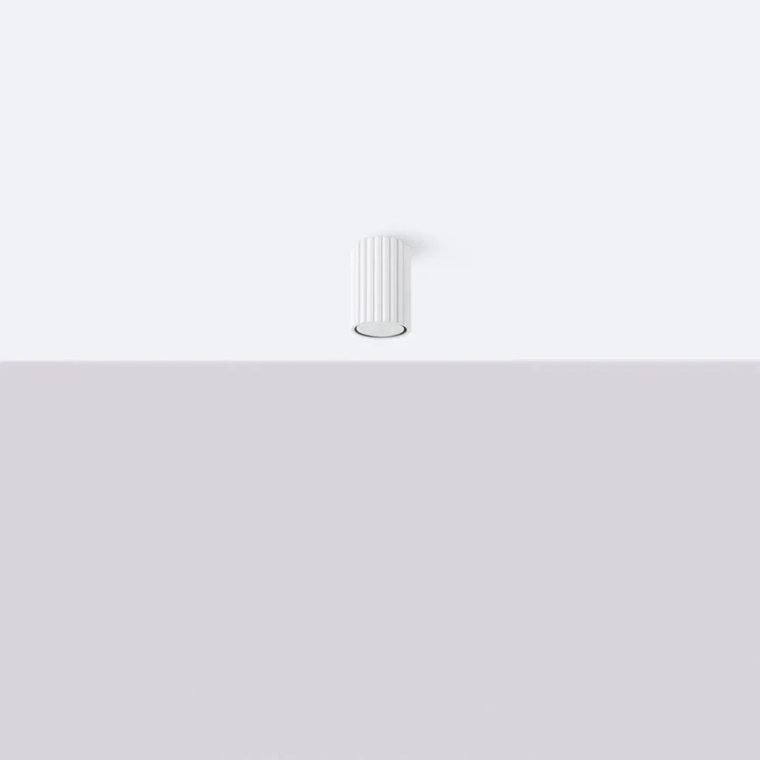 Witte Plafondlamp KARBON 10 – Moderne Lamp voor Woonkamer, Keuken of Hal