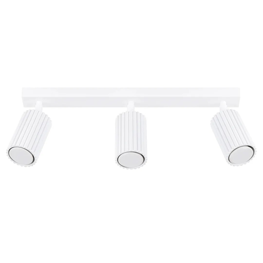 Witte Plafondlamp KARBON met 3 Lichtpunten – Moderne Lamp voor Woonkamer, Keuken of Hal